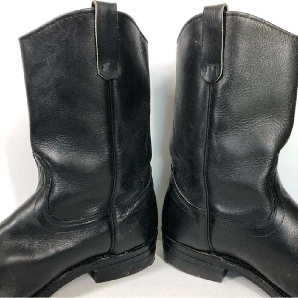 Vintage Red Wing Black Leather Peco Boots 14092 2290 SiE 12D